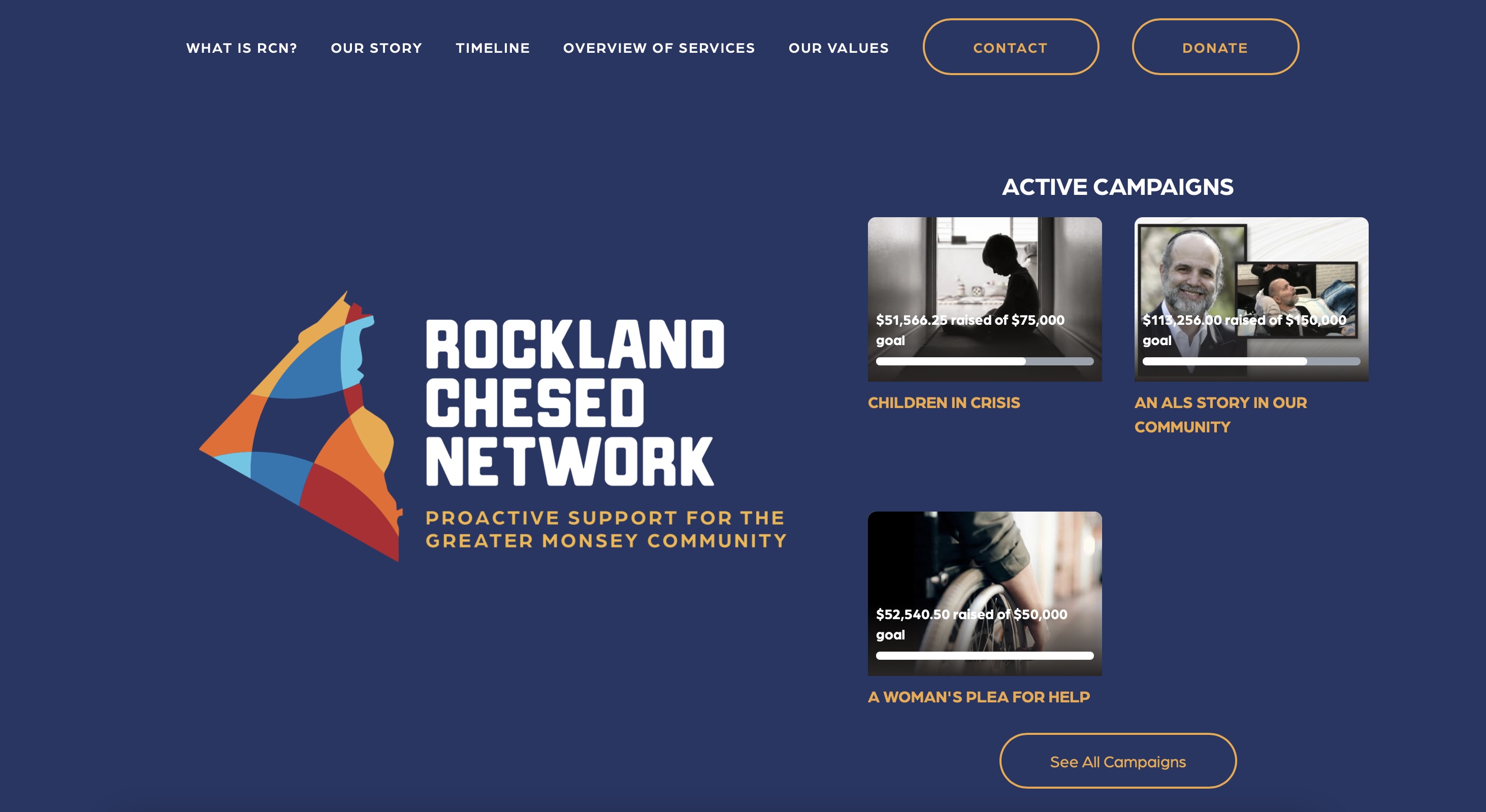 Screenshot of Rockland Chased Network project